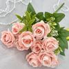 Rose Flower Artificial Wedding Hotel Restaurant Room Decoration Desktop Ornament