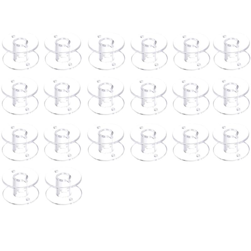 Leere Spulen Nähmaschinenspulen Klarsichtplastik-/Metallspulen und Aufbewahrungsbox Nähmaschinenzubehör Werkzeuge