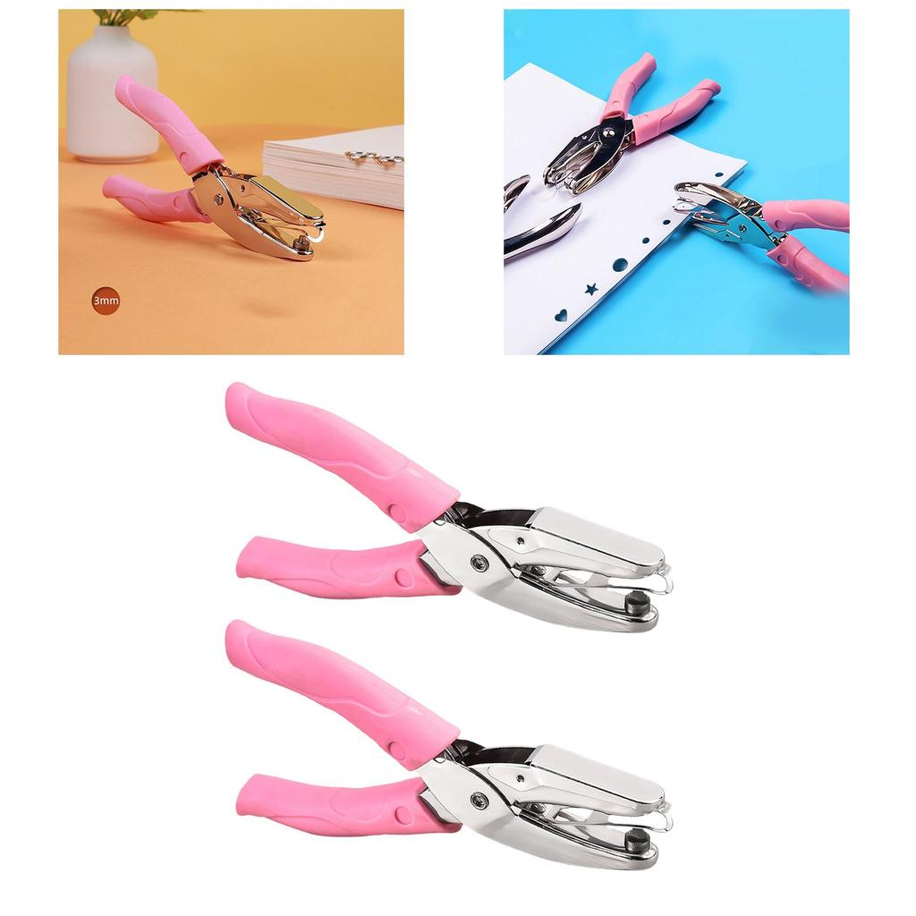 Hole Punch, Hand Portable, Heavy Duty Manual Paper Punch for Cards,