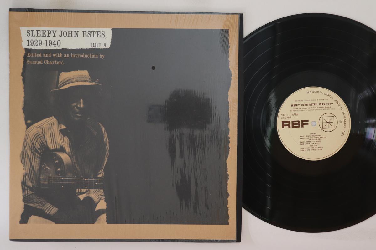 

LP Record SLEEPY JOHN ESTES - 1929-1940 RF8A RBF RECORDS 1964 US Blues Used