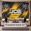 Custom Name Text Tapestry JCB Personalized Polyester Wall Tapestry For Bedroom And Room