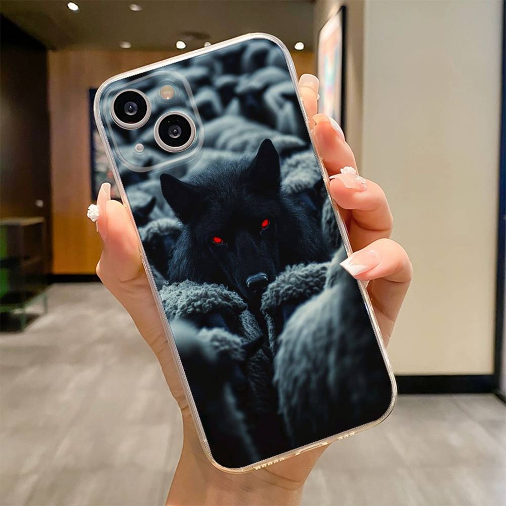 

The Wolf Phone Case For iPhone 17 16e 16 15 14 13 12 11mini Pro Max X XR XSMAX 8 7 Air Plus Soft Cover iPhone12PROMAX