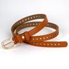 Leather Belt Vintage Women Versatile Decorative Waistband Casual Jeans Strap