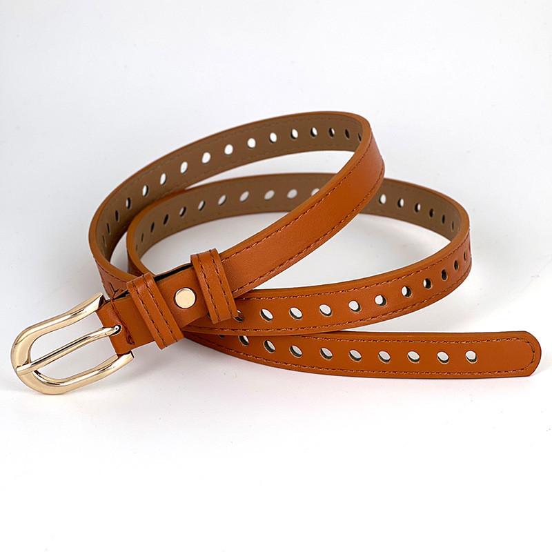 Leather Belt Vintage Women Versatile Decorative Waistband Casual Jeans Strap