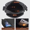 Jiameida Men's Genuine Leather Lightweight Messenger Bag - Casual Cowhide Shoulder Bag