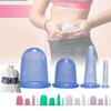 Premium Silicone Cupping Therapy Set Transparent Round Moisture Removal Massage Cups