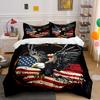 Patriotic Eagle Design Set Exquisite Three-Piece Bedding Set Gift For Kids And Adults