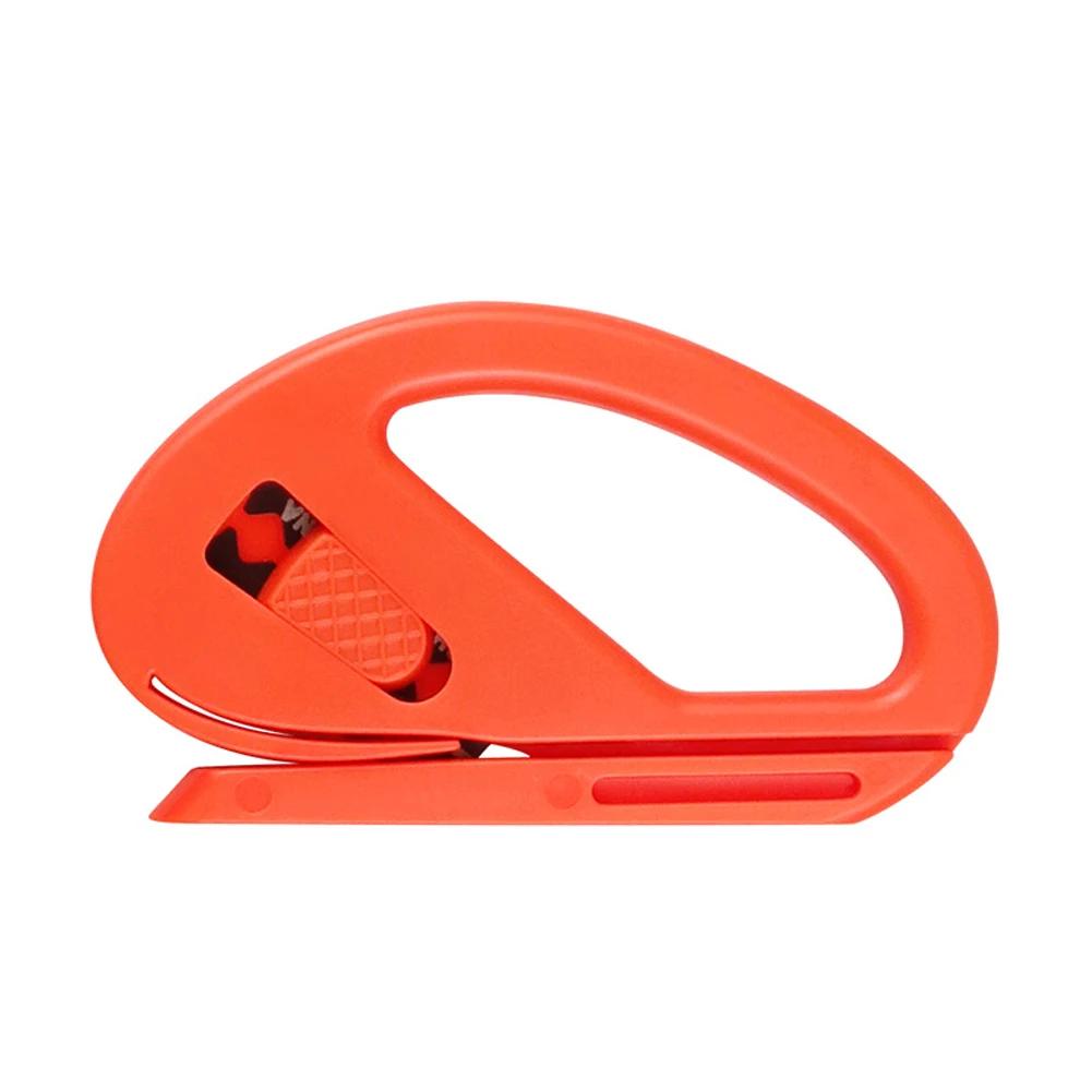 Car Vinyl Wrap Film Cutter Knife Wrapping Paper Backing Slitter Carbon Fiber Cutting Tool Car Sticker Vinyl Safety Cutter оранжевый