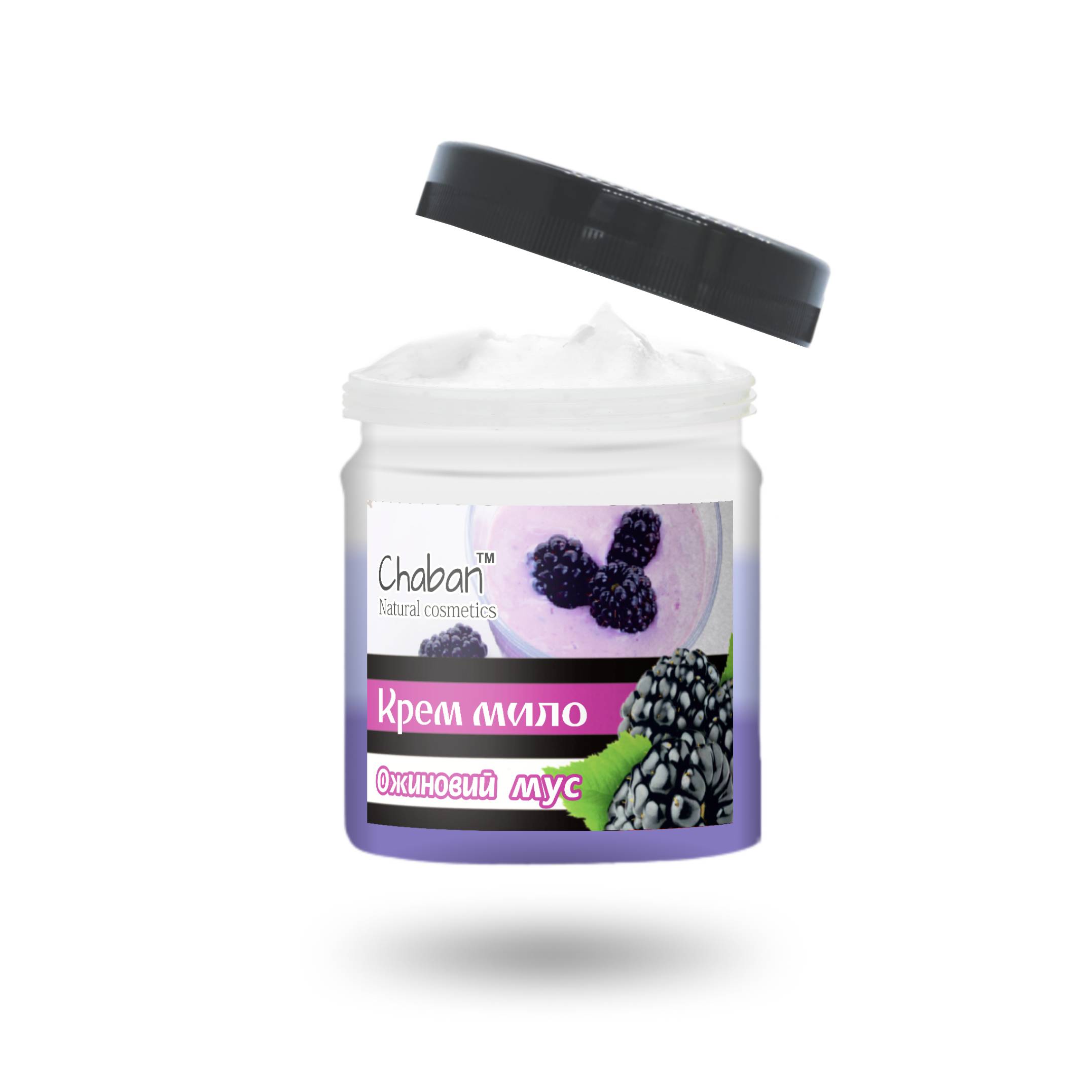 

Cream-soap for shower TM Chaban Blackberry mousse 180 ml 00038