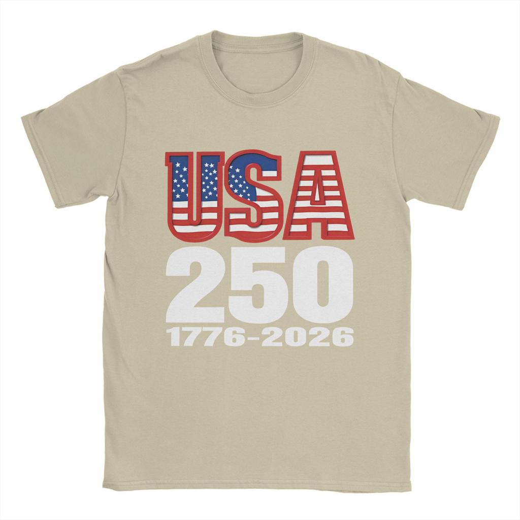 250 Years USA 17762026 T Shirt for Unisex 100 Cotton Novelty TShirts Crew Neck  Tee Shirt Short Sleeve Tops Birthday Present