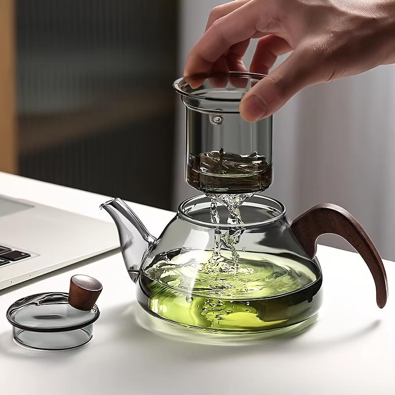Elegant & Versatile Glass Teapot with Integrated Filter - Ideal for Every Tea Lover Perfect for Home & Office Use