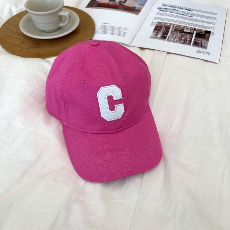 Frühling und Sommer neue Stickerei großes C weiches Oberteil Paar Ins Baseballkappe Kinder lässig vielseitig Sonnenschutz Studentenmütze Herren