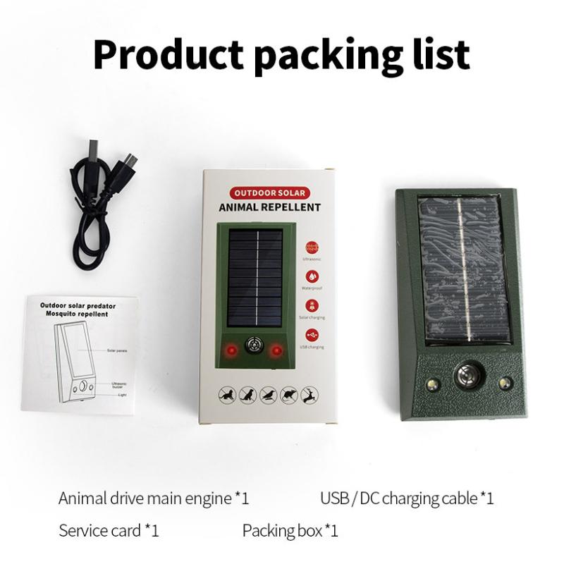 

Уличный светодиодный красный и белый взрывной мигающий отпугиватель птиц Ультразвуковой отпугиватель мышей Ультразвуковой отпугиватель собак Отпугиватель кошек зелёный