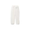 Li Ning Reignite Series Solid Color Loose Fit Knit Sports Pants Women Bottoms Off-White AKXU108-1