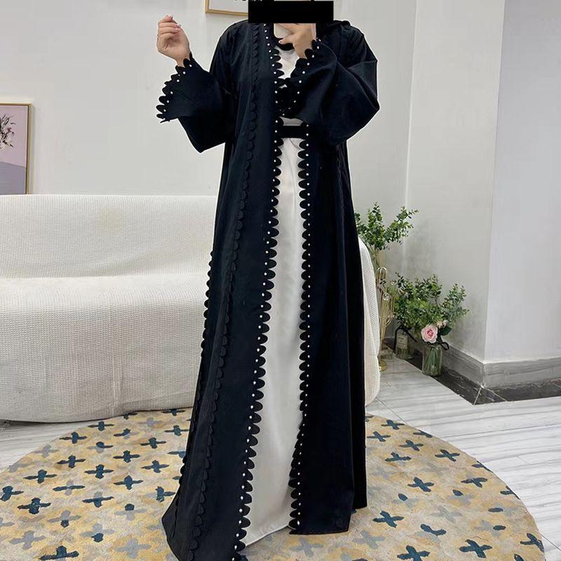 Fashion Handmade Beaded Cardigan Long Dress Party Belt Dress Nail Beaded Cardigan Dress