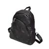 Leather Backpack Women'S Bag First Layer Cowhide Large Capacity Backpack Travel Bag Black