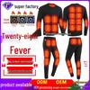 Conjunto de Roupa Íntima Inteligente com 28 Zonas de Aquecimento para Homens e Mulheres: Calor de Inverno e Temperatura Constante