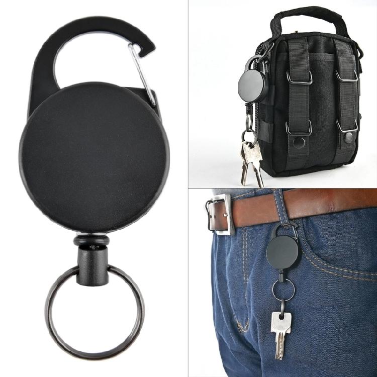 Retractable Keychain Extendable Students Nurse Badge Clip With Carabiner Clip
