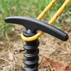 5/10/15PCS Outdoor Ground Stakes - Windproof Canopy Tent Spiral Nails For Camping, Outdoor Tools