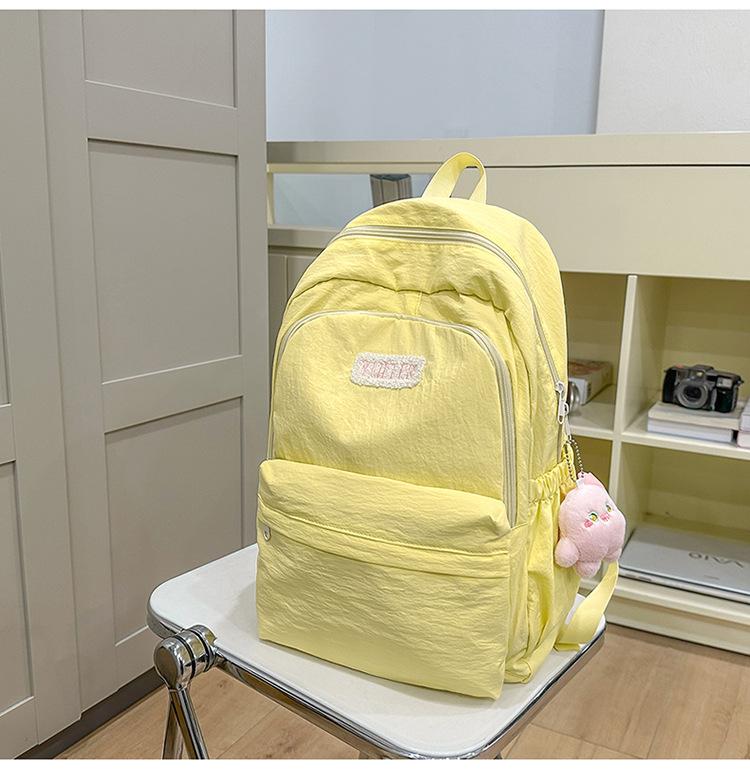 Schoolbag High Value Ins Style Schoolbag Female Junior High School Girl High School College Student Backpack Lightweight Simple Small Fresh Backpack