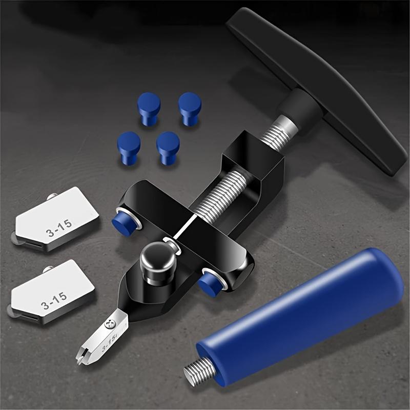 2-in-1 Manual Glass&Tile Cutter with Diamond Roller Wheel-Precision Cutting Tool for DIY,Construction,Adjustable Metal Base,Lightweight Portable