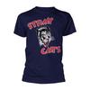 Stray Cats Cat Logo (Navy) Licensed TShirt Unisexs
