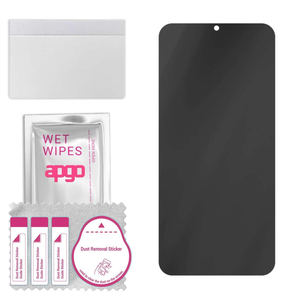 apgo Privacy Matte Hybrid Protective Glass Compatible with Kruger&Matz Live 8, Flexible Nano Glass, Great Replacement for Tempered Glass, Scratch-resi