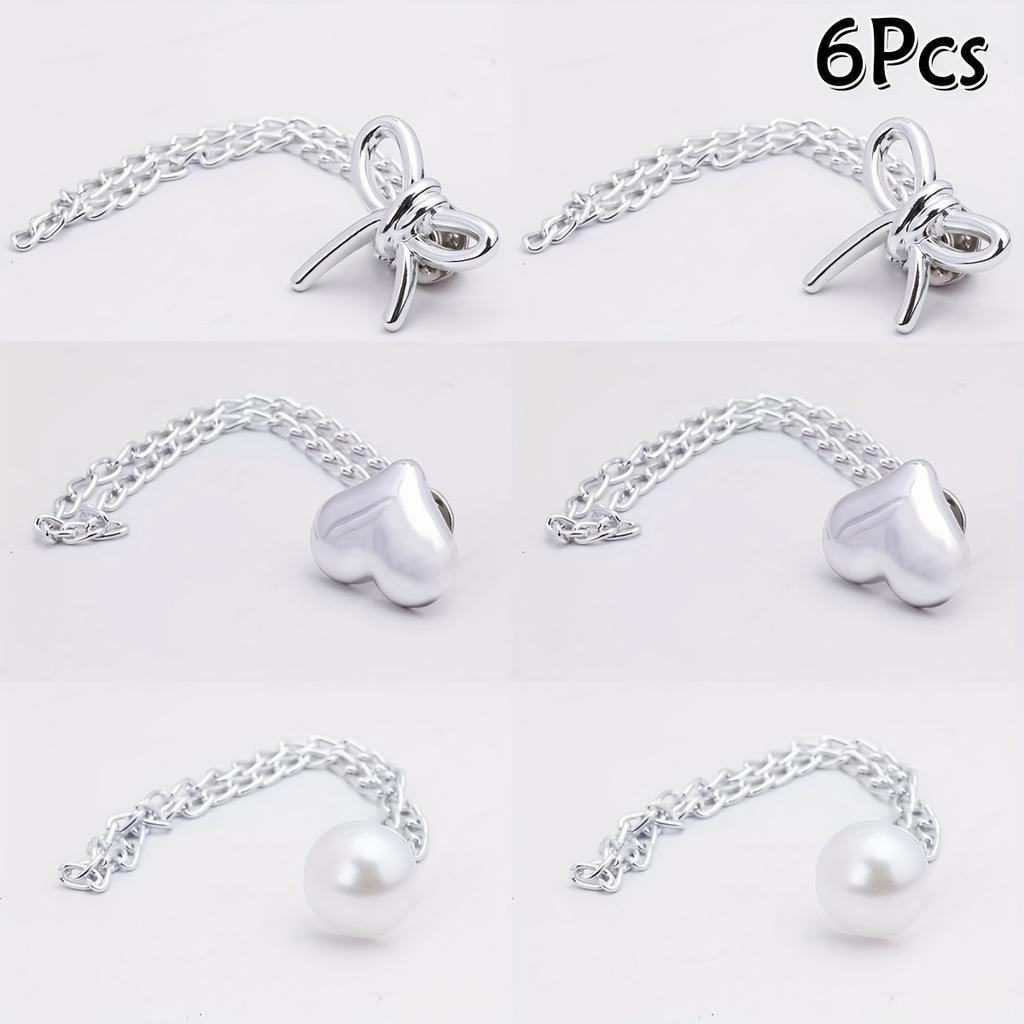Adjustable Clothing Clips for Women in Sets of 2/6pcs - Perfect for Shortening Sleeves Instantly, Suitable for Shirts, Skirts