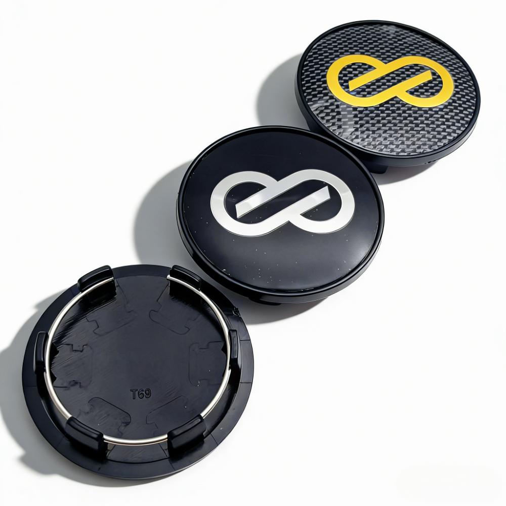 4pcs JDM ENKEI Logo Emblem Car Wheel Center Caps 69MM Clips 56MM Wheels Hub Dust Cap Rim Hubcaps Dustproot Cover Car Accessories