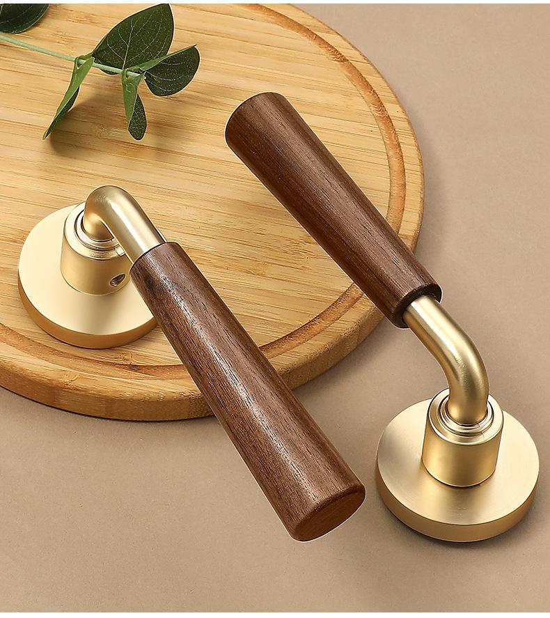Zinc Alloy Zinc Plated Polished Vintage Style Bedroom Door Lock Indoor Handle Silver Silent Magnetic Key Operated Easy