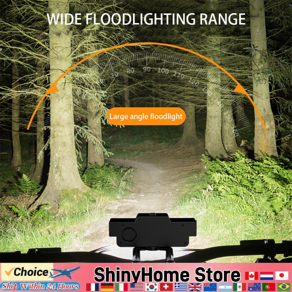 LED Bicycle Headlight USB Charging Cycling Safety Front Lamp Power Display High Brightness Bike Flashlight Bicycle Accessories China Mainland