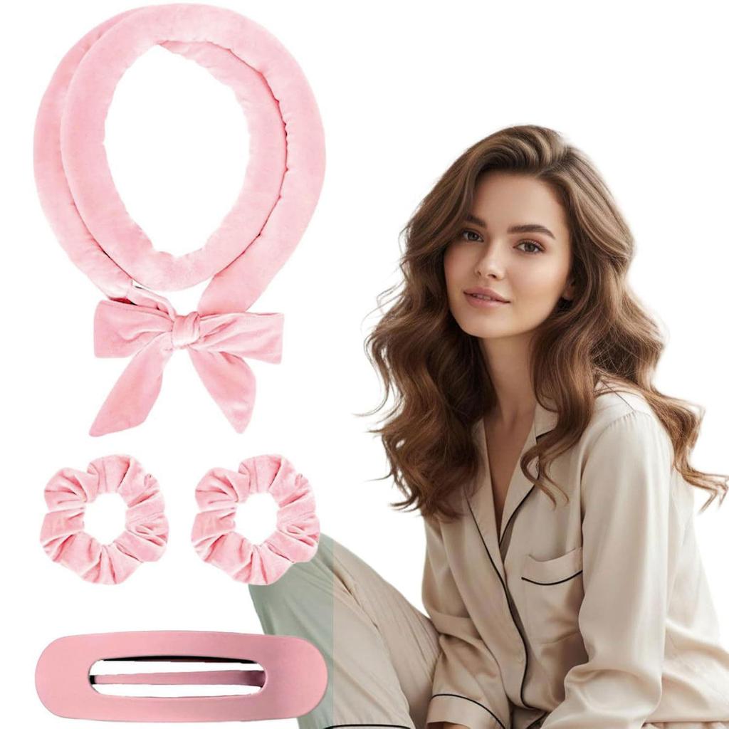 Crossbow Headband Heatless Curling Iron: Lazy Curl Bar for Big Waves & Sleep Styling Hair Roller