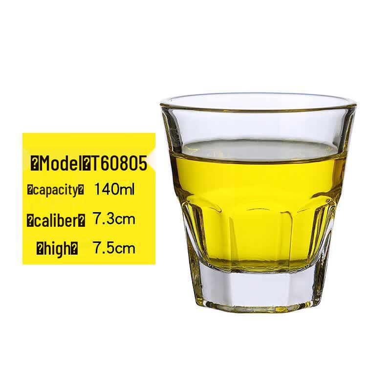 ZISIZ Handmade Octagonal Tempered Glass Multi-purpose Tumbler