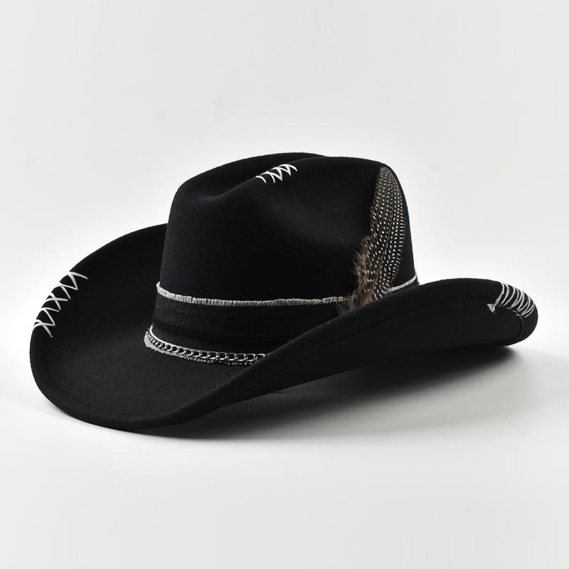Original Design Vintage Western Cowboy Hat for Men Women Handmade Gentleman Cowgirl Jazz Hats Sombrero Hombre