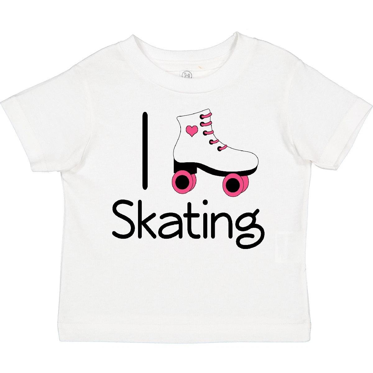 Inktastic Roller Skate Lover Toddler T-Shirt Skating Skates I Heart Love Cute 140