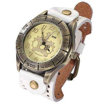 ZooooM Retro Crown Design Quartz Watch, Fashionable and Casual, Perfect Gift for Men and Women (White) ZM-WATCH2559-WH
