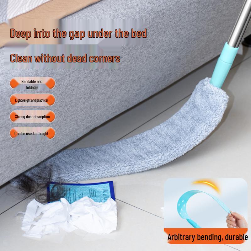 Under-Bed Cleaning Tool: Dust Sweeper & Feather Duster