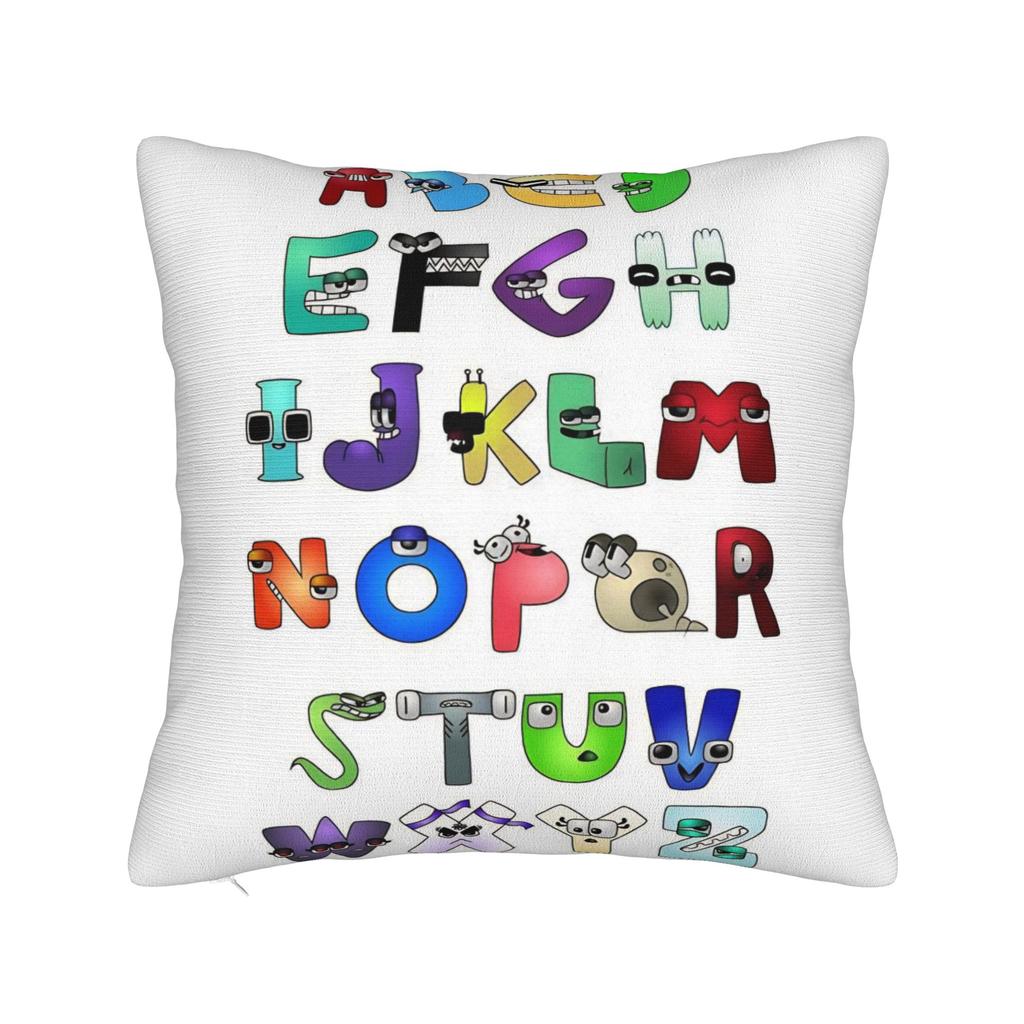 Alphabets English Cartoon Lores Pillowcase Polyester Cushion Cover Decor Villain Letters Pillow Case Cover Home Dropshipping