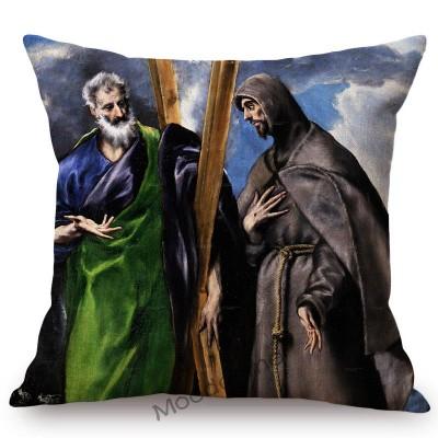 Renaissance Baroque Spain Artist El Greco Famous Religious The Bible Stories Oil Painting Decorative Pillow Case Cushion Cover