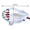 nakira Motorcycle Taillight, Bullet-Shaped, for Magna Shadow SR, TW200, CRF250M, and FTR (NKR1089), Plated Silver