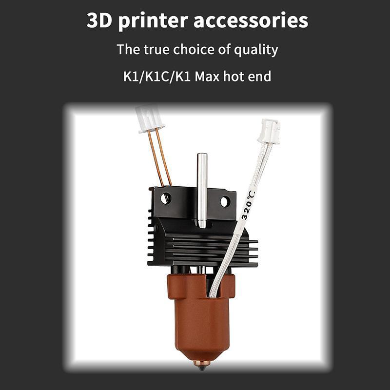 New Creality 2026 Version K1 Series Ceramic Heating Block Kit Terminal With Buckle Compatible With K1/K1 Max/K1C 3D Printer