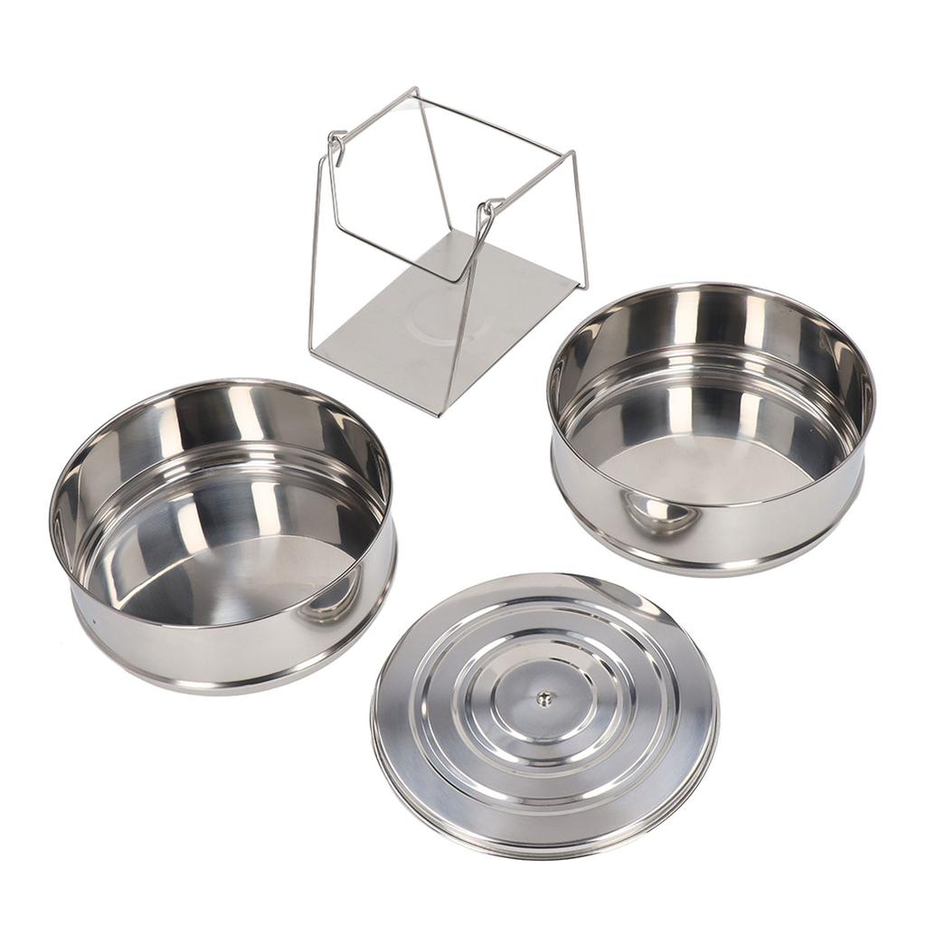 Parní hrnec z nerezové oceli 304 2patrový stohovatelný parní hrnec nádobí s poklicí pro vaření v kuchyni