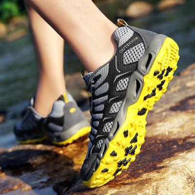 Boty velké velikosti Outdoorové boty pro divoké sporty Boty na horolezectví a brodění Síťované párové boty na lezení a brodění