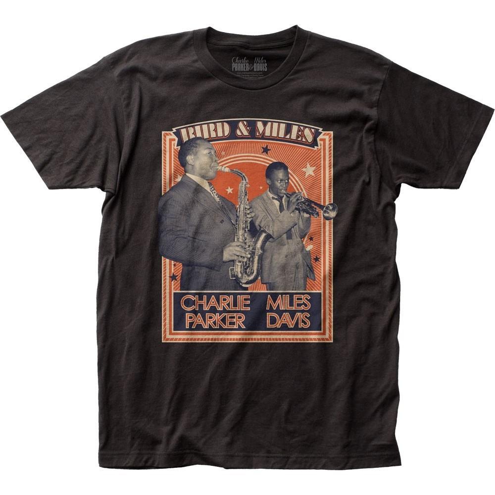 Miles Davis Birds and Miles Poster Mens T Shirt Music Classic Band Tee New Black Unisex T-Shirt XXXL