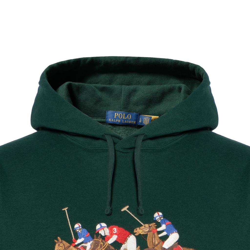 Polo Ralph Lauren FW23 Logo Embroidered Hoodie Men Hoodies Dark-Green 710823853-005