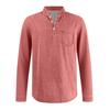 Men's Henley Long Sleeve T-Shirt Vintage Washed Denim Casual Tops Button Down Crew Neck Loose Fit Daily Streetwear for Men
