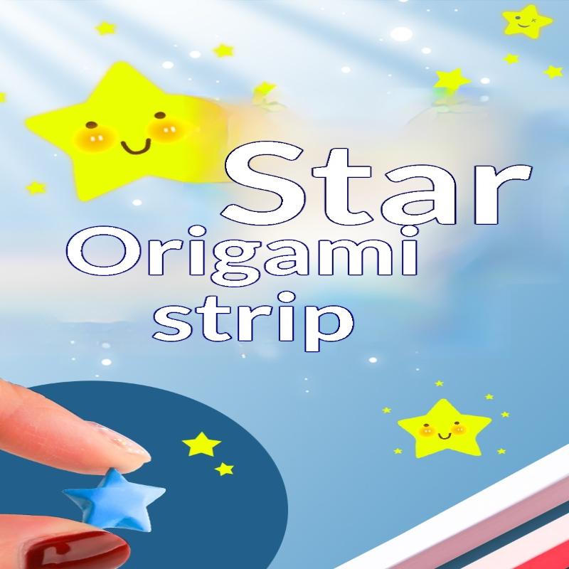 540PCS Gradient Color Star Origami Paper Art Craft Paper DIY Handmade Star Paper Strip Double Side Ucky Stars Folding Paper