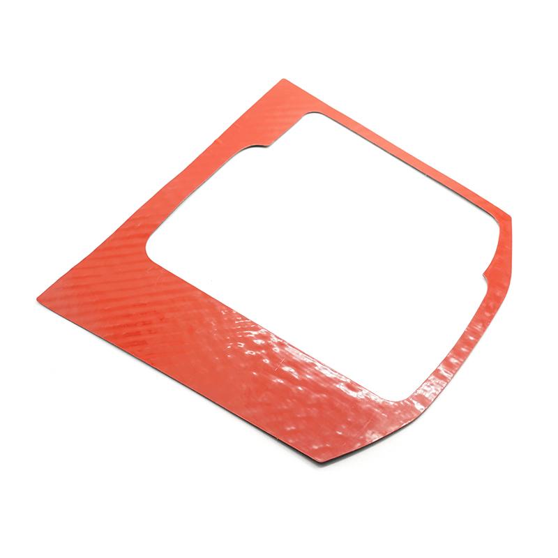 Fibra de Carbono Real Estilo Carro Cobertura do Painel da Alavanca de Câmbio Guarnição Decorativa APENAS Para Mazda CX-5 CX5 CX 5 2017 2018