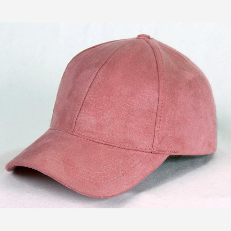 

Fashion Adjustable Suede Baseball Caps for Men Women Autumn Winter Solid Retro Snapback Hip Hop Hat Unisex Street Sun Visor Caps Adjustable розовый