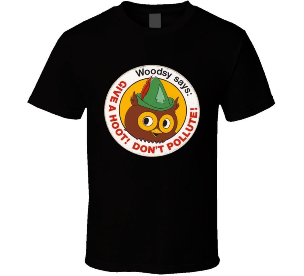 

Woodsy The Owl Don t Pollute Environment Retro T Shirt Unisex T-Shirt XL